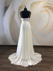 Wedding Dresses Orlando, Floor Length Elegant Dress, Sleeveless Dress